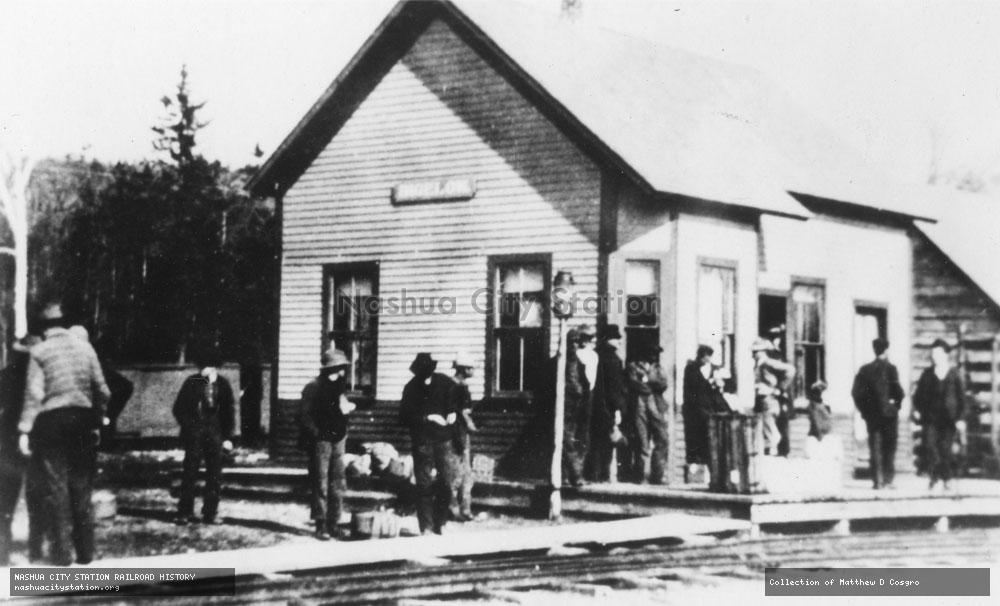 Postcard: Bigelow, Maine Railroad Station